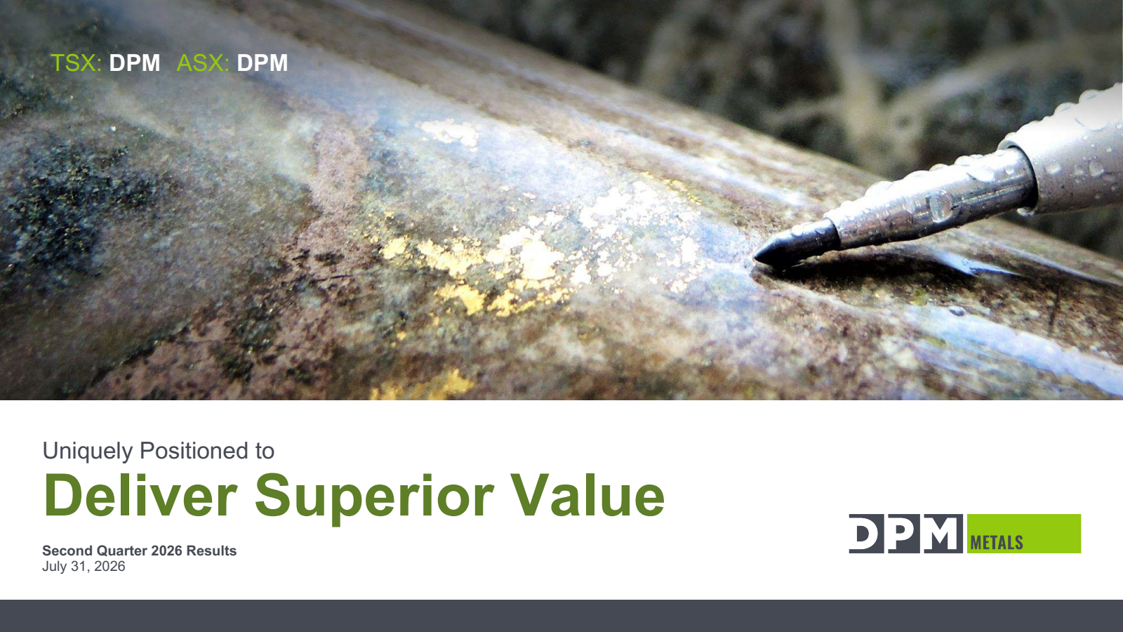 Dundee Precious Metals' Q2 2026 Slide Deck