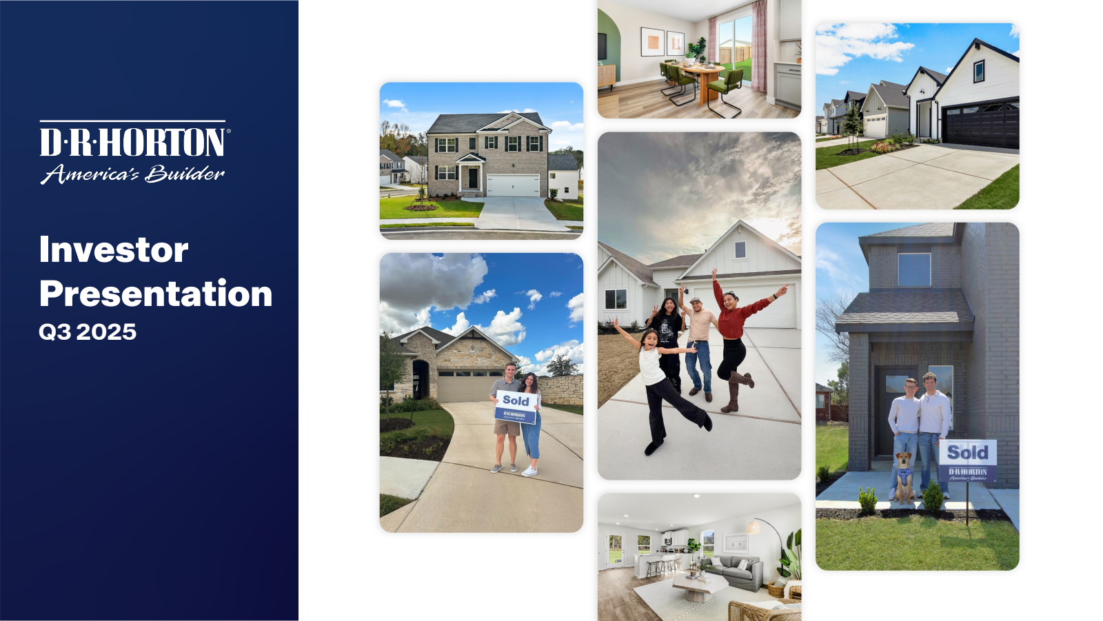 D.R. Horton's Q3 2025 Slide Deck