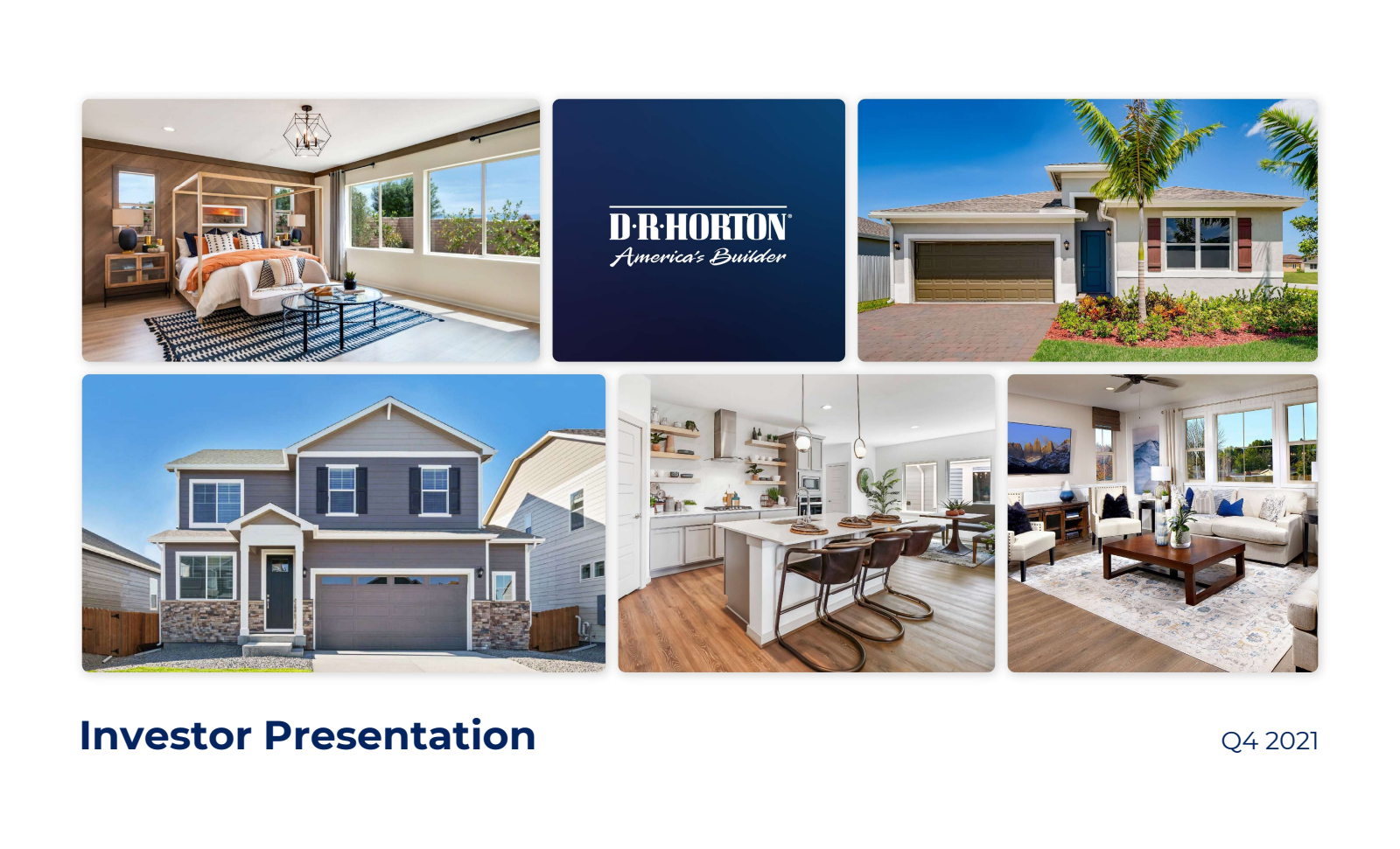 D.R. Horton's Q4 2021 Slide Deck