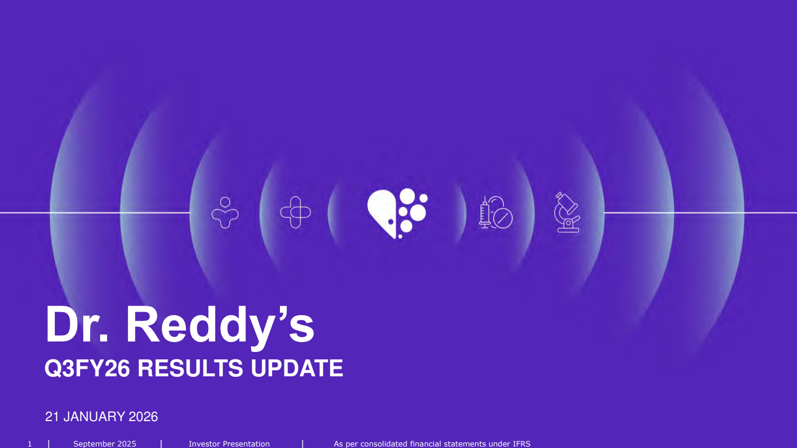 Dr. Reddy's Laboratories' Q3 25/26 Slide Deck