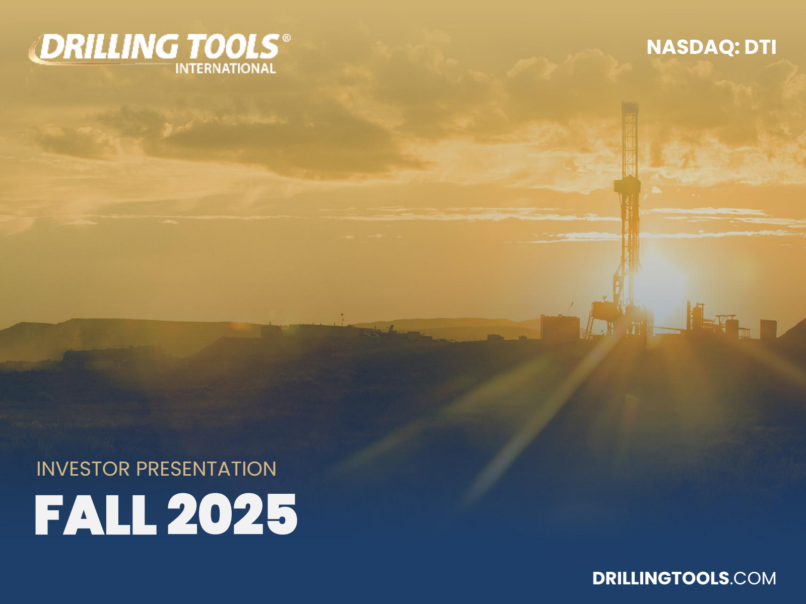 Drilling Tools International's Q2 2025 Slide Deck