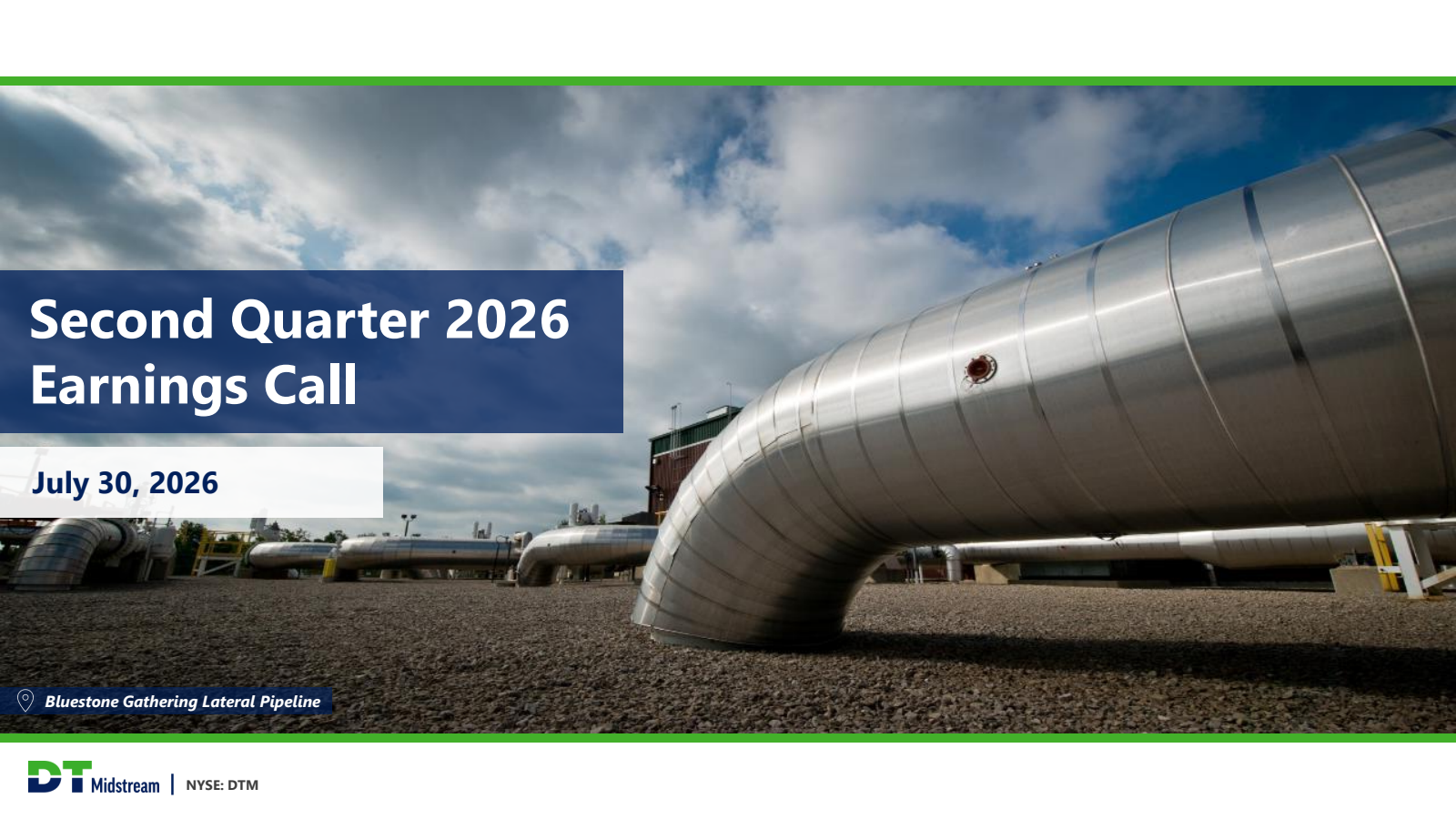 DT Midstream's Q2 2026 Slide Deck