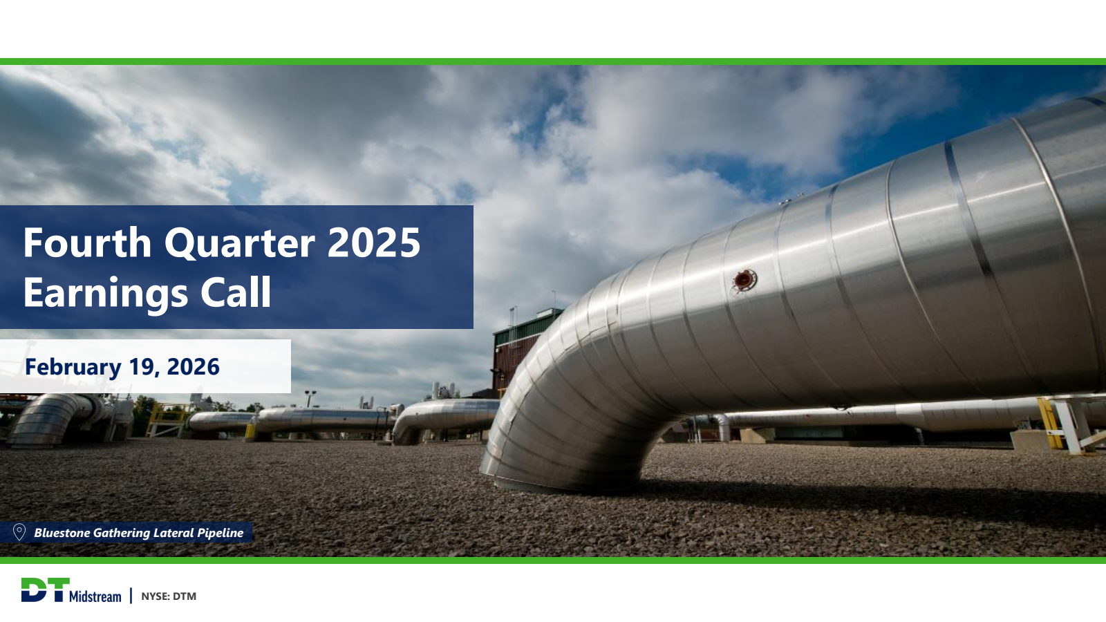 DT Midstream's Q4 2025 Slide Deck