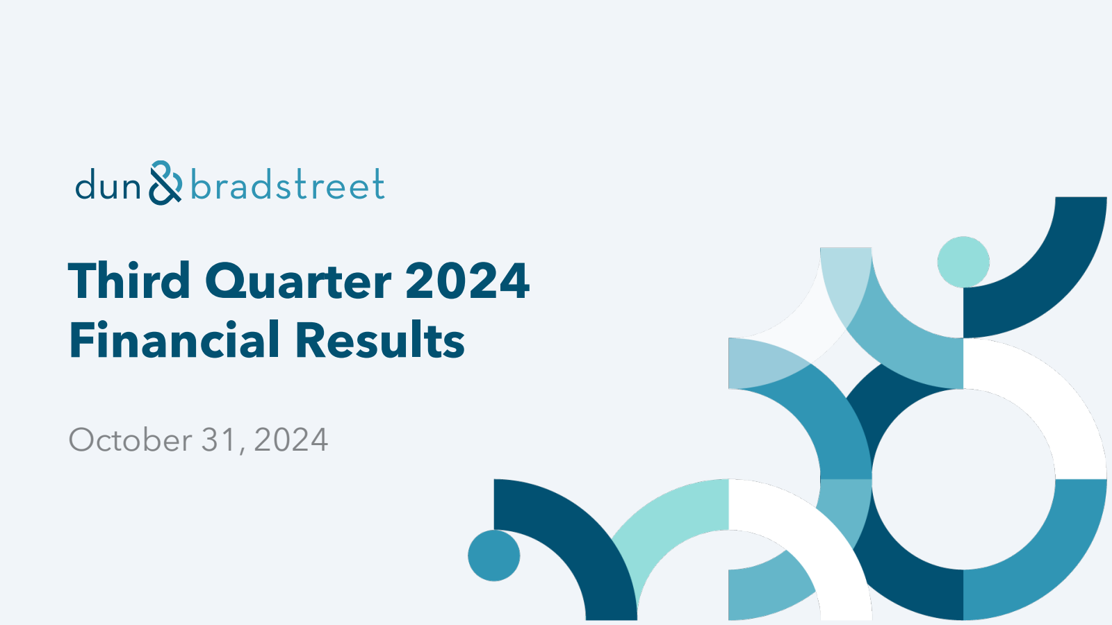 Dun & Bradstreet's Q3 2024 Slide Deck
