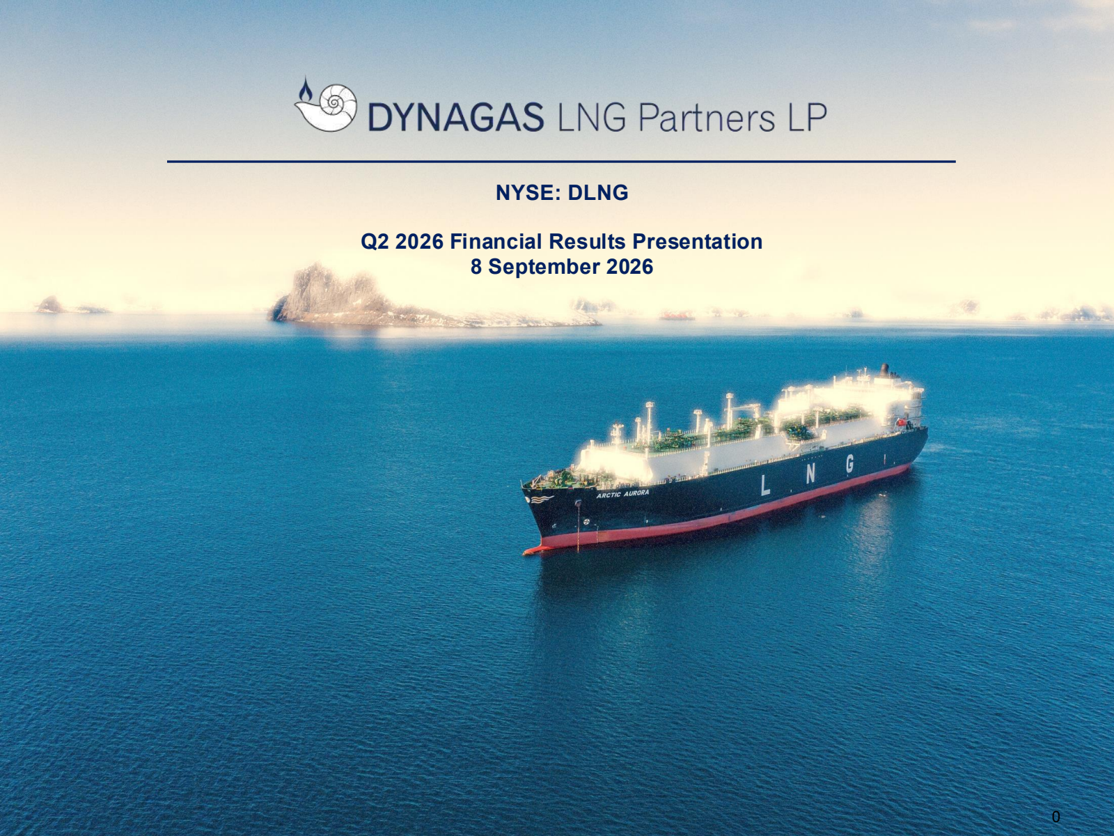 Dynagas LNG Partners' Q2 2026 Slide Deck