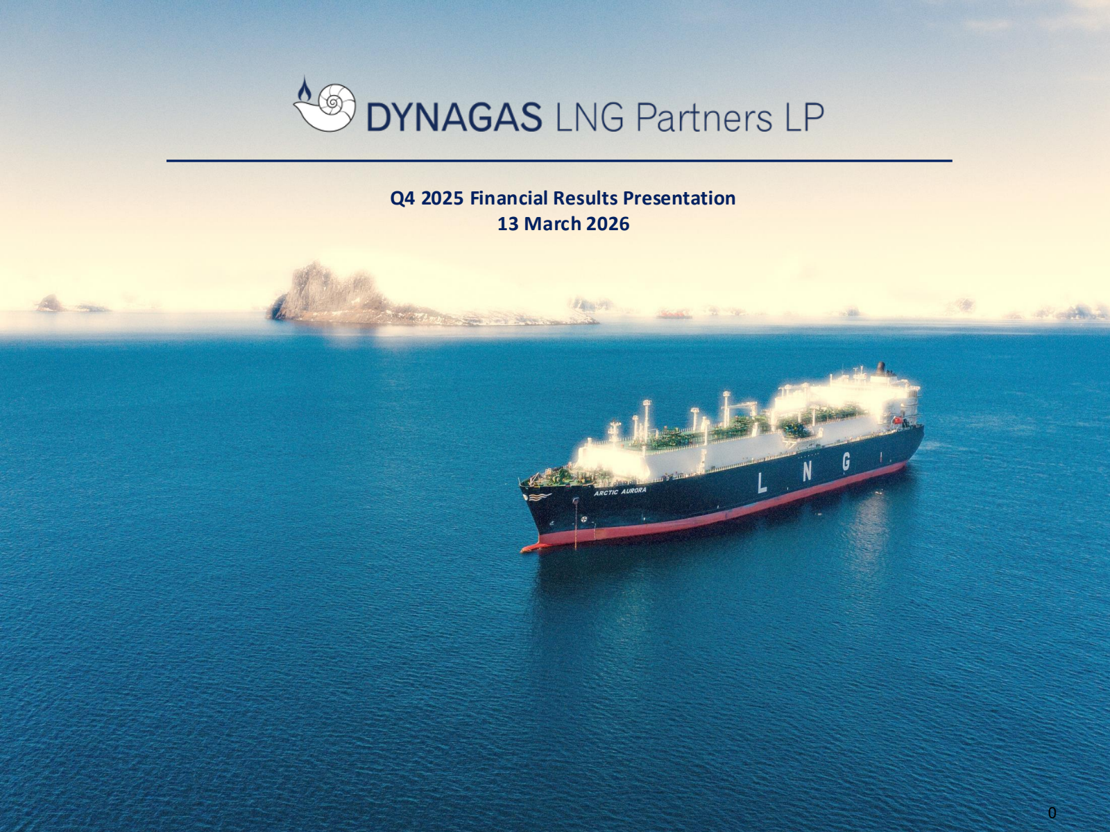 Dynagas LNG Partners' Q4 2025 Slide Deck