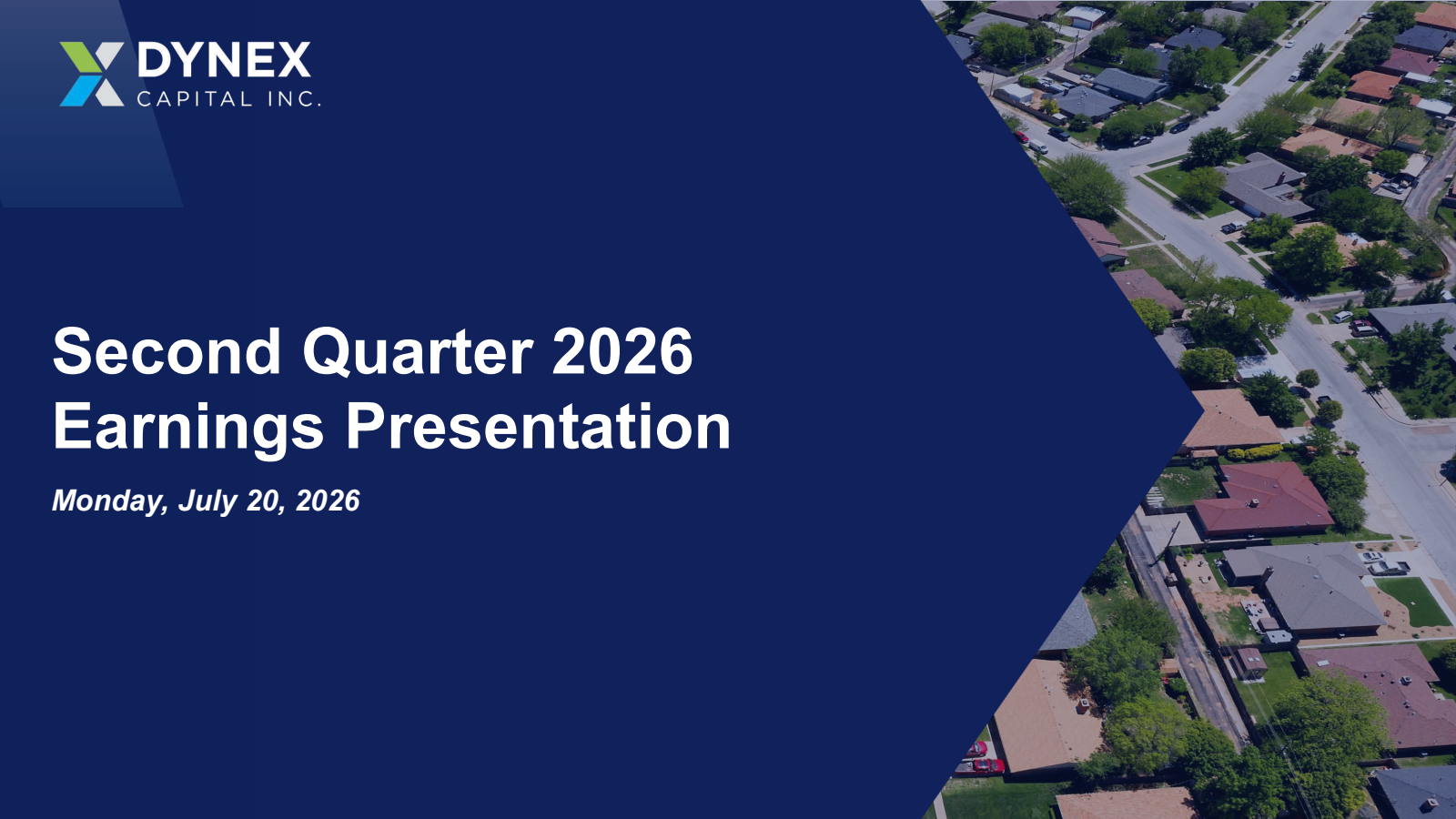 Dynex Capital's Q2 2026 Slide Deck