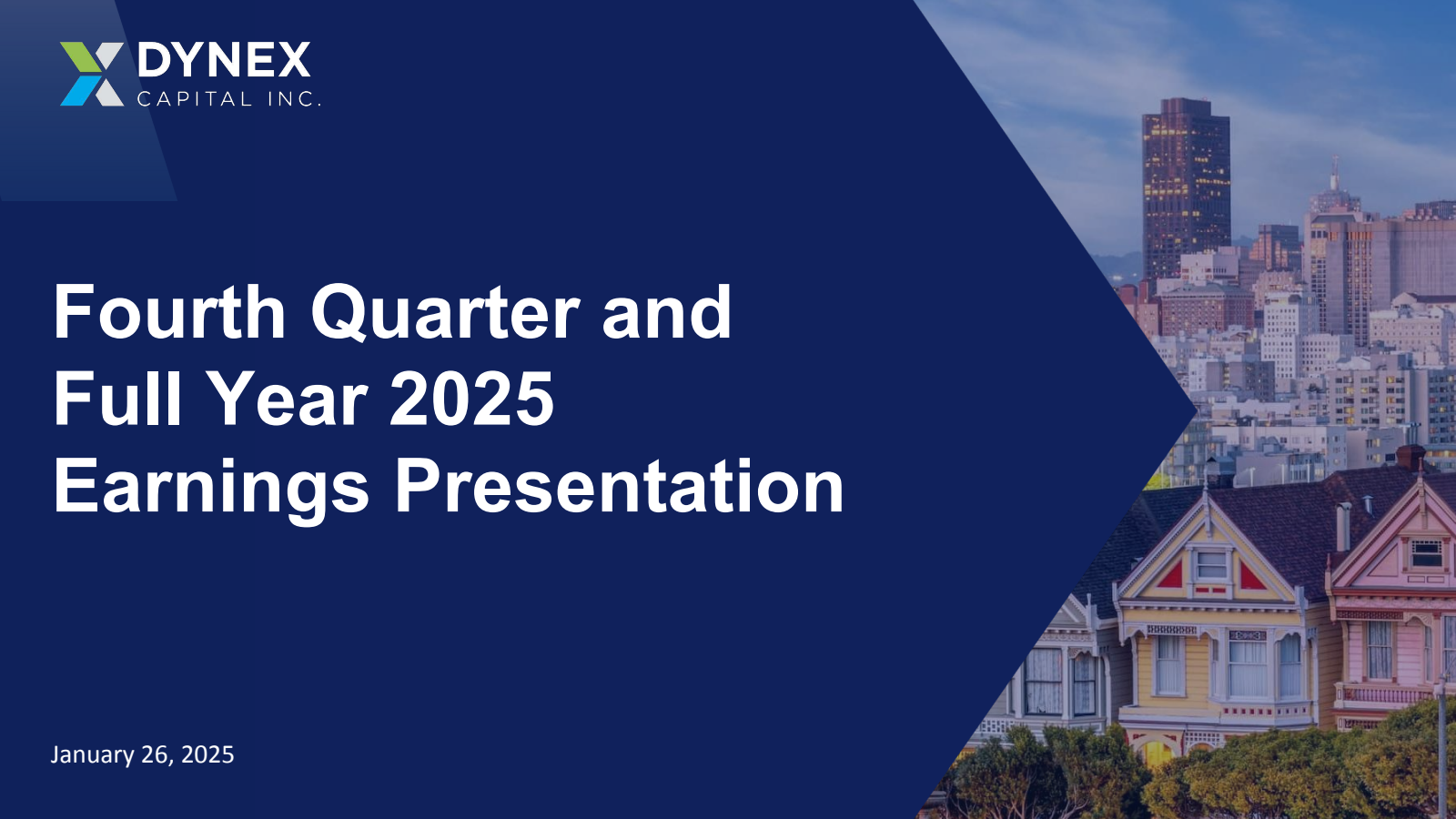 Dynex Capital's Q4 2025 Slide Deck