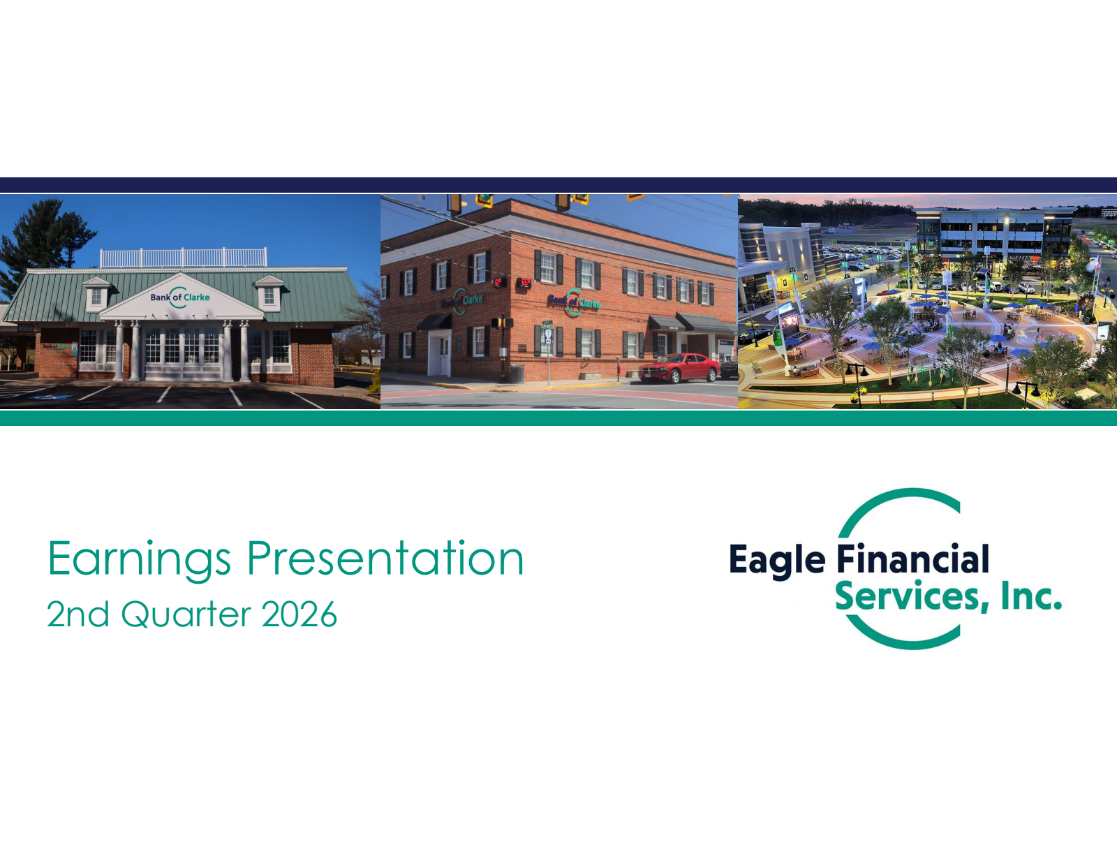 Eagle Financial Services' Q2 2026 Slide Deck