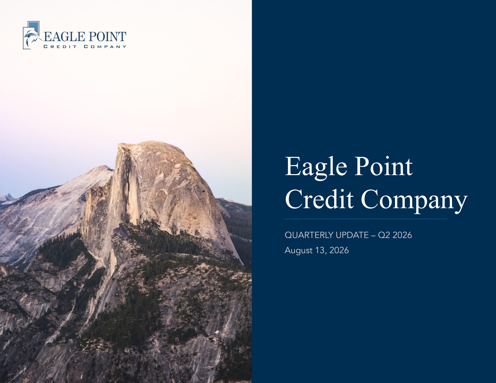 Eagle Point Credit's Q2 2026 Slide Deck