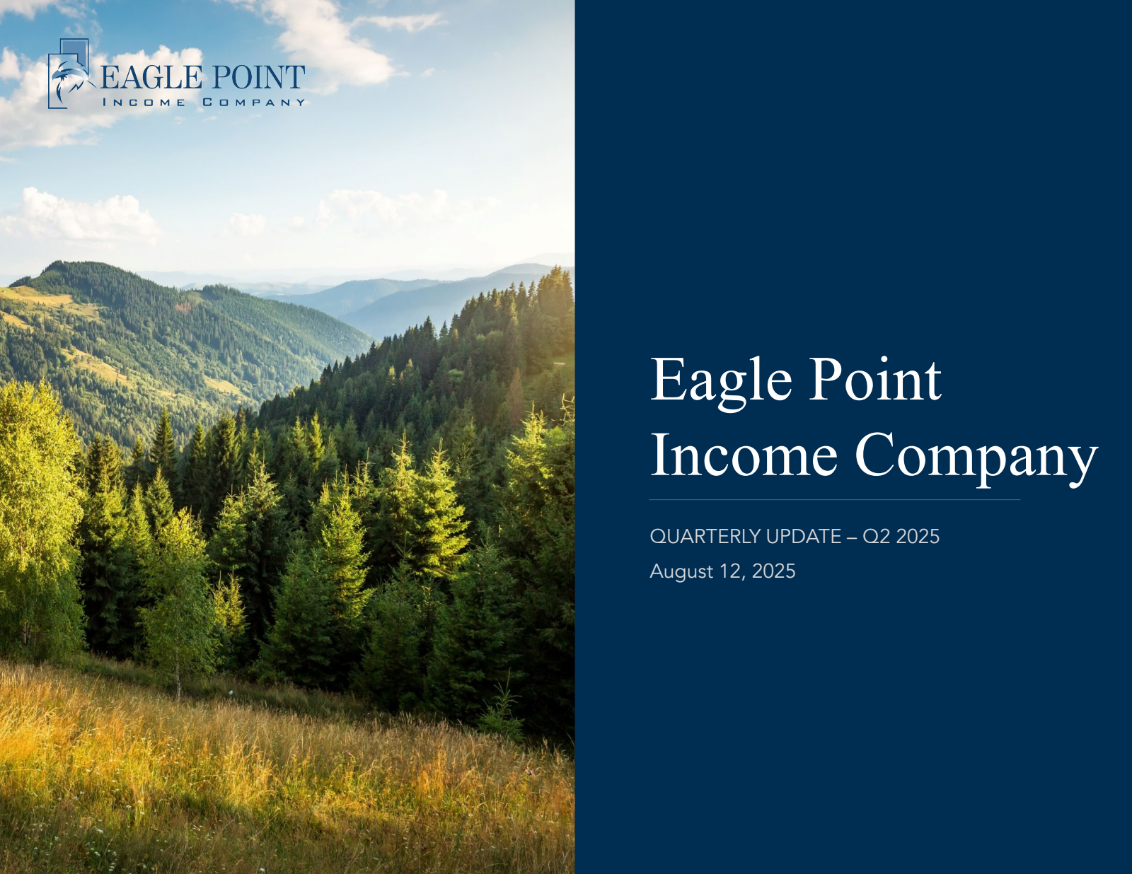 Eagle Point Income's Q2 2025 Slide Deck