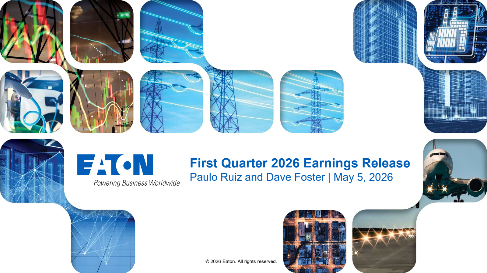 Eaton's Q1 2026 Slide Deck