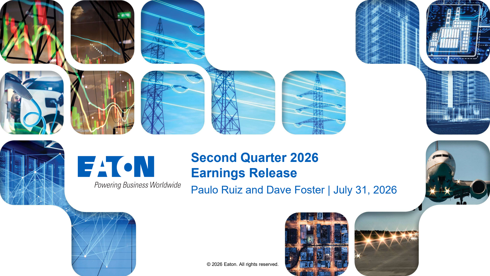 Eaton's Q2 2026 Slide Deck