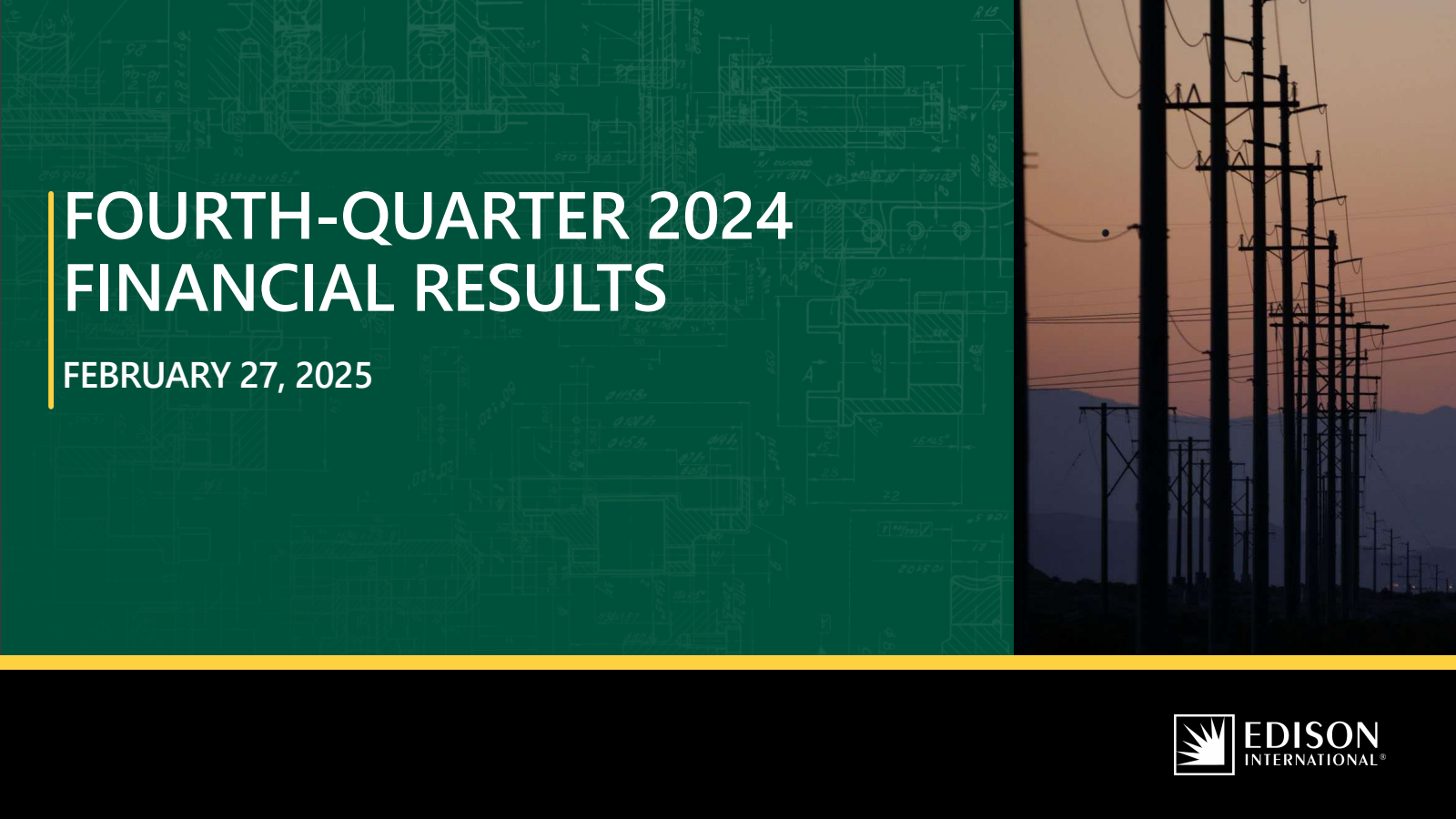 Edison International's Q4 2024 Slide Deck