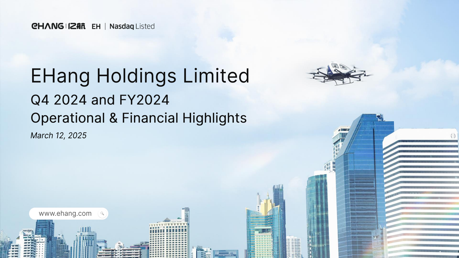 EH Q4 2024 Earnings Report on 3/12/2025