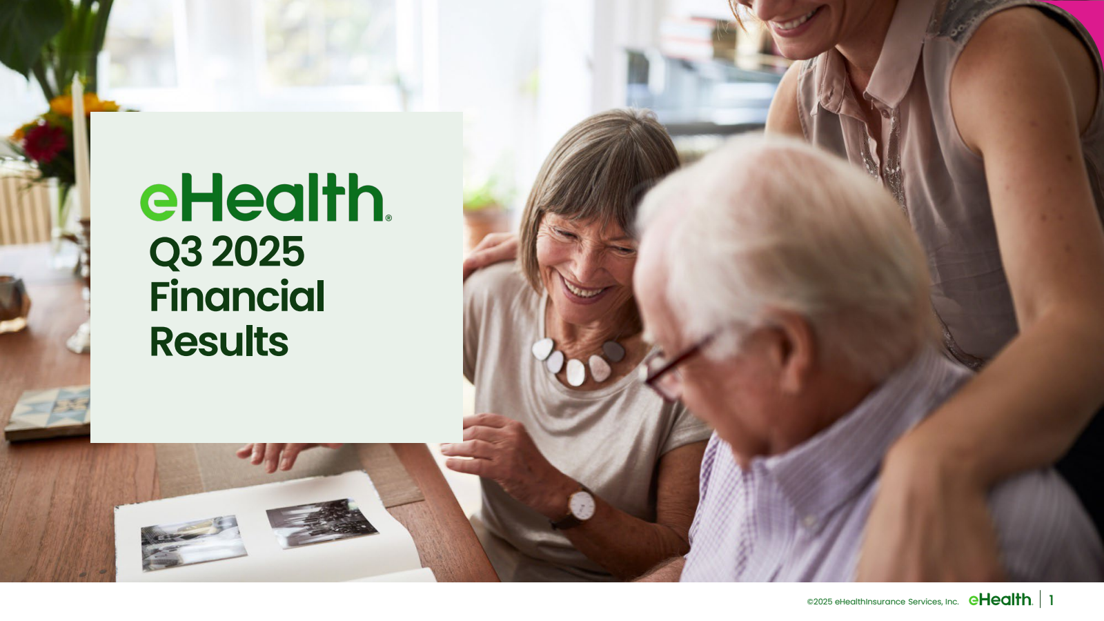 eHealth's Q3 2025 Slide Deck