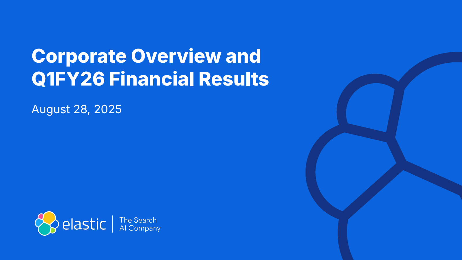Elastic's Q1 2026 Slide Deck