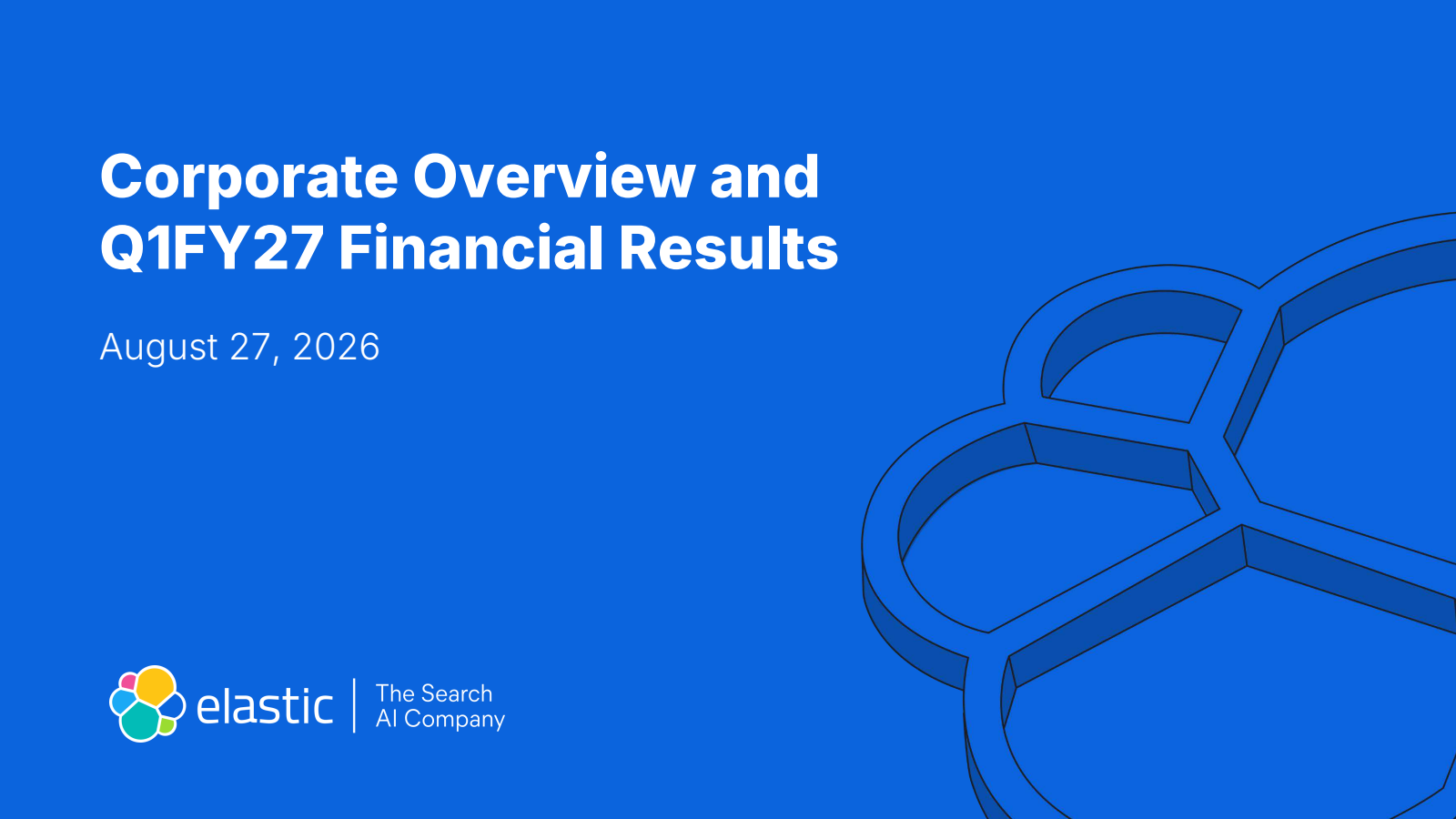 Elastic's Q1 2027 Slide Deck