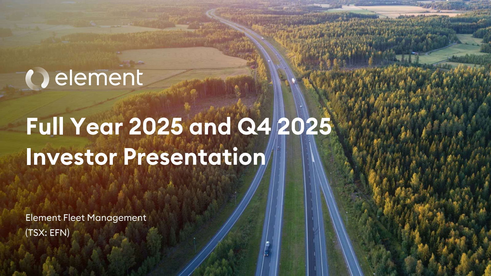 Element Fleet Management's Q4 2025 Slide Deck