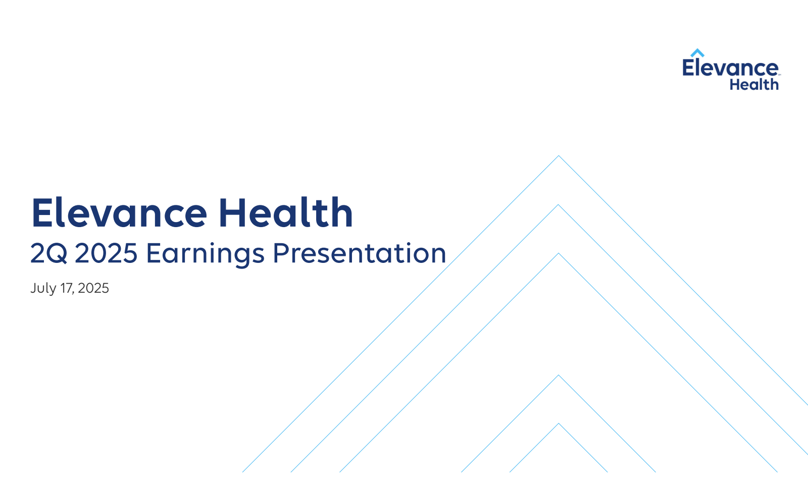 Elevance Health's Q2 2025 Slide Deck