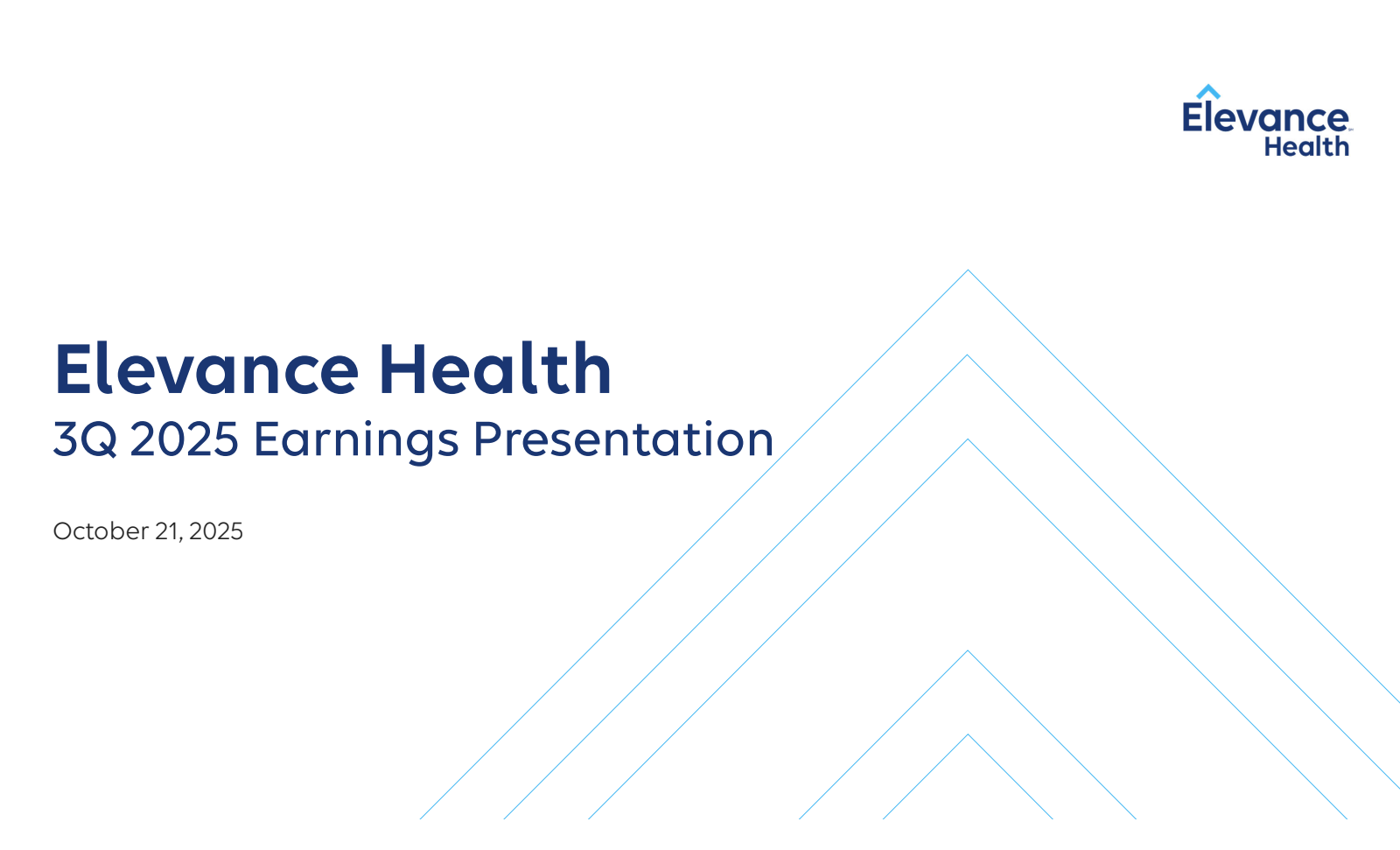 Elevance Health's Q3 2025 Slide Deck