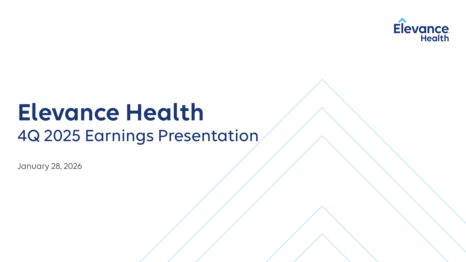 Elevance Health's Q4 2025 Slide Deck