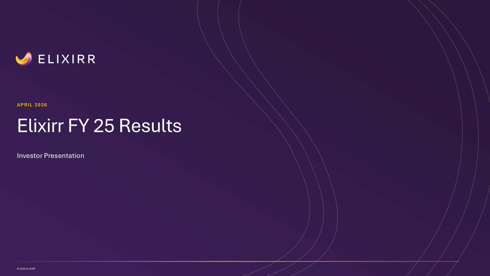 Elixirr International's H2 2025 Slide Deck