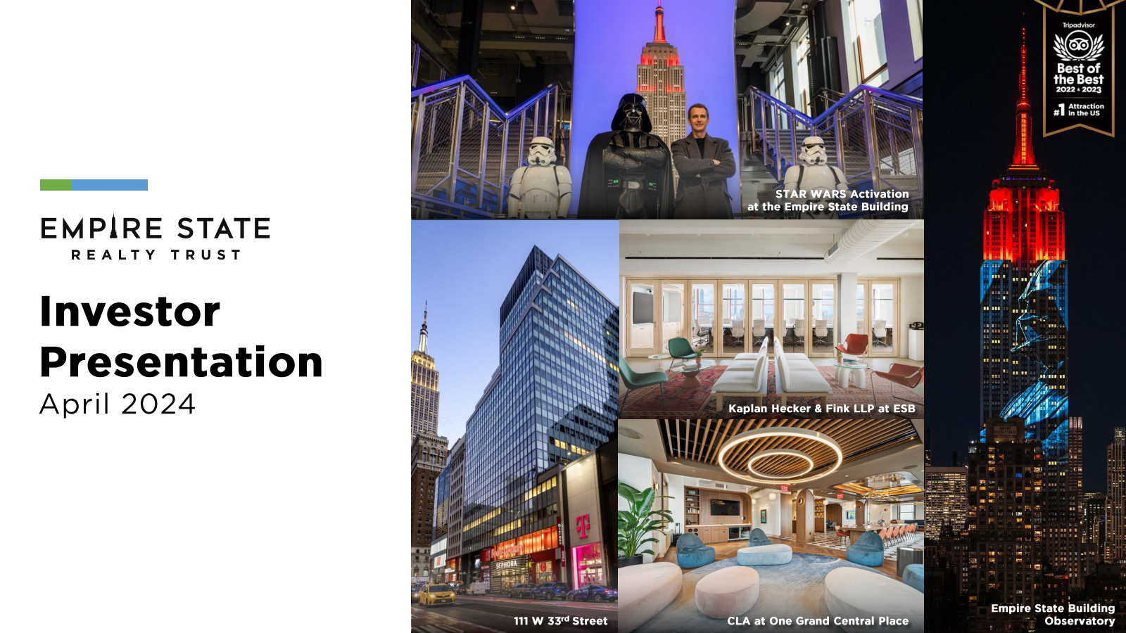 Empire State Realty Trust's Q1 2024 Slide Deck