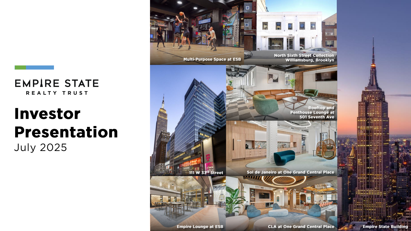 Empire State Realty Trust's Q2 2025 Slide Deck