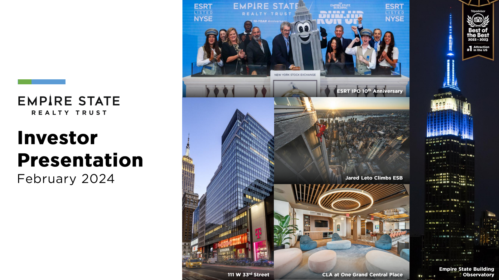 Empire State Realty Trust's Q4 2023 Slide Deck