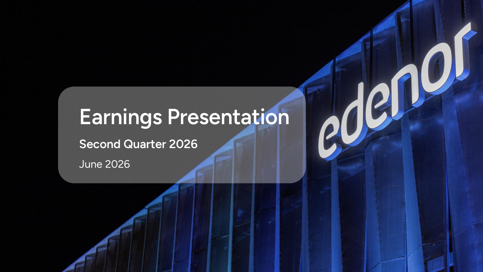 Empresa Distribuidora Y Comercializadora Norte S.A. (Edenor)'s Q2 2026 Slide Deck