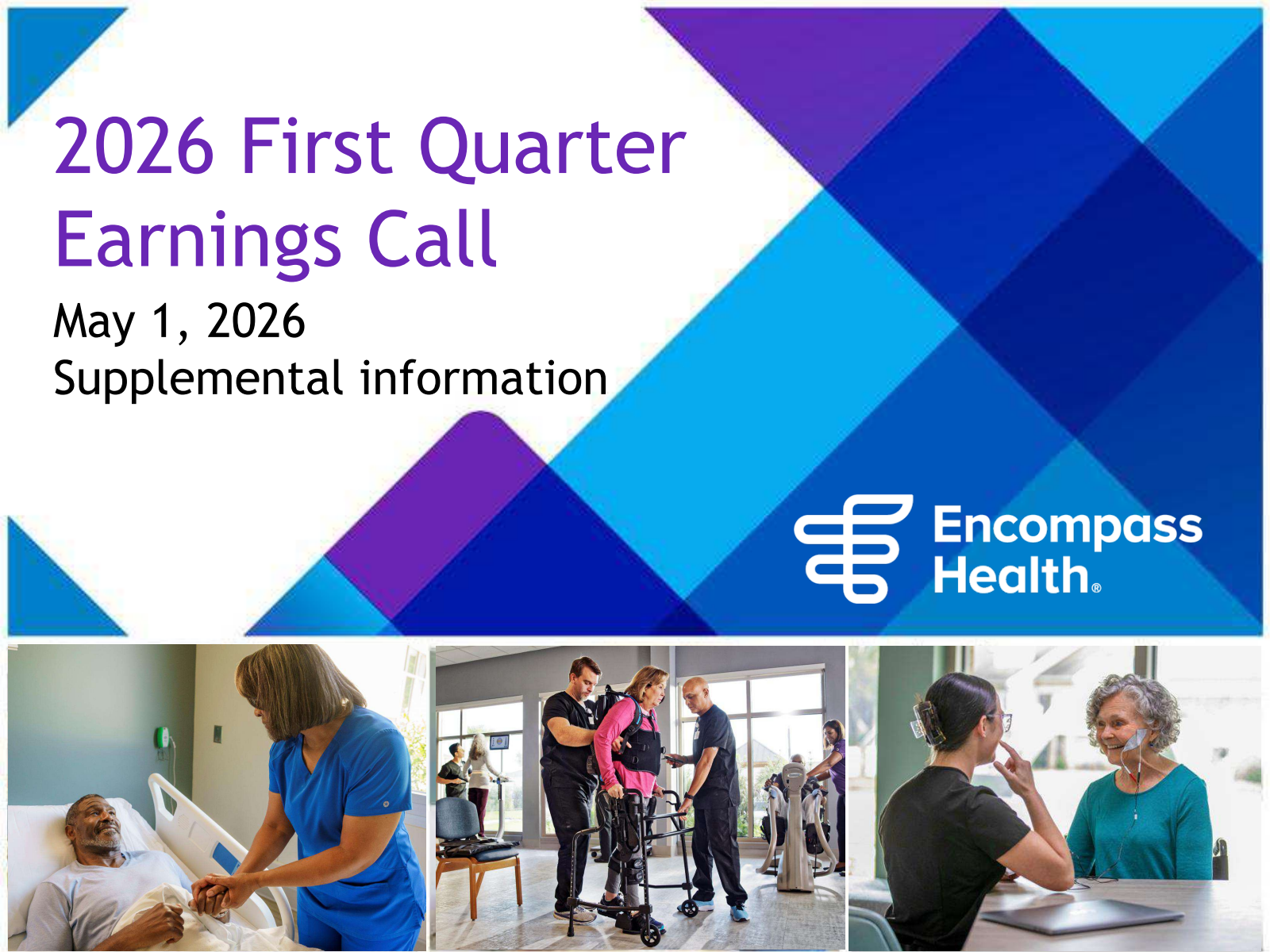 Encompass Health's Q1 2026 Slide Deck