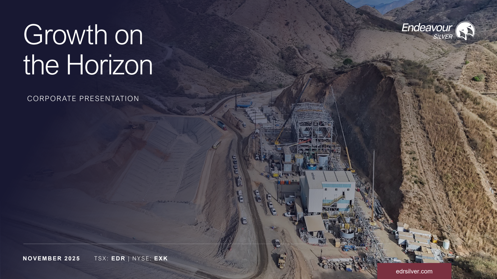 Endeavour Silver's Q3 2025 Slide Deck