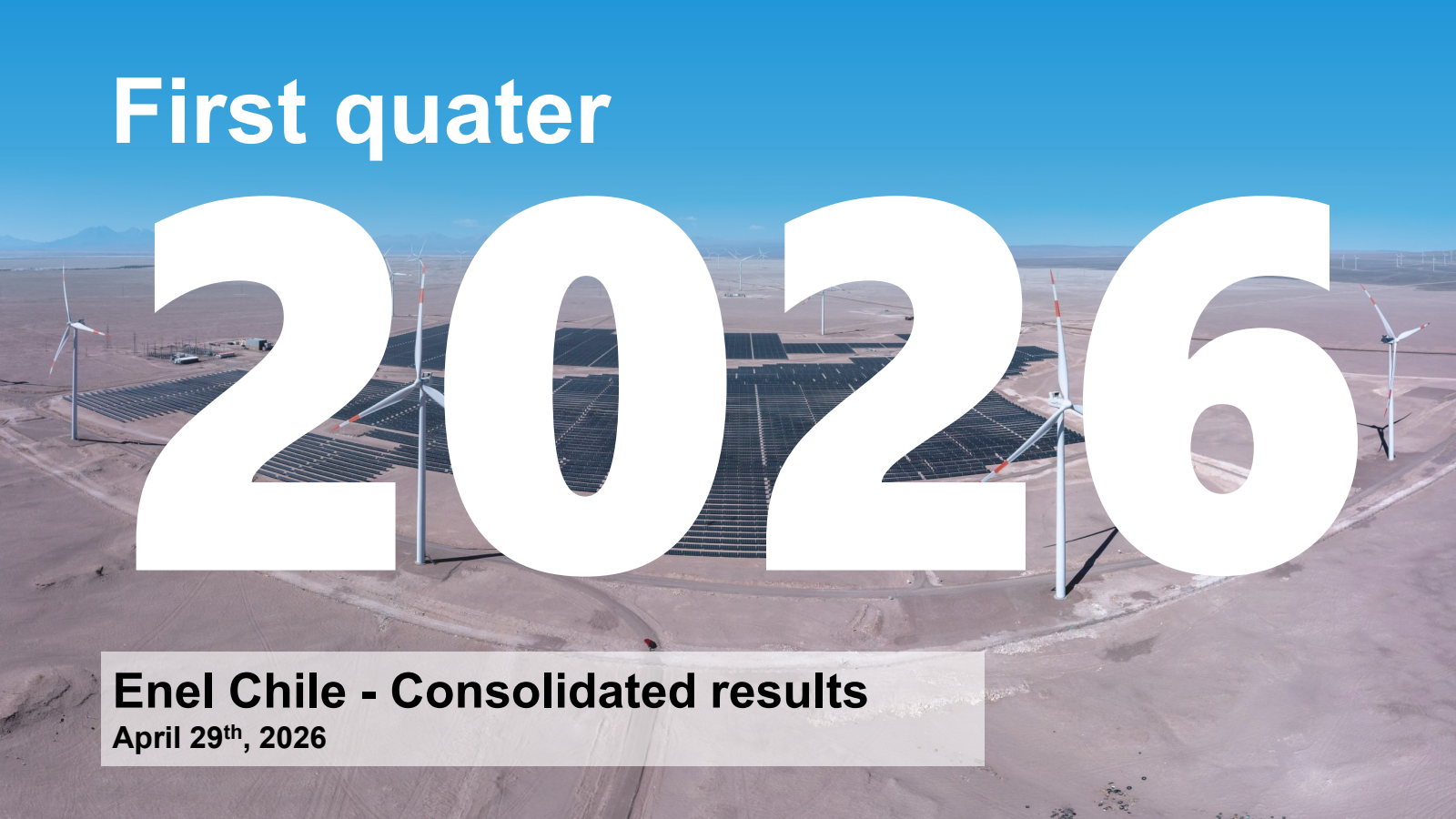 Enel Chile's Q1 2026 Slide Deck