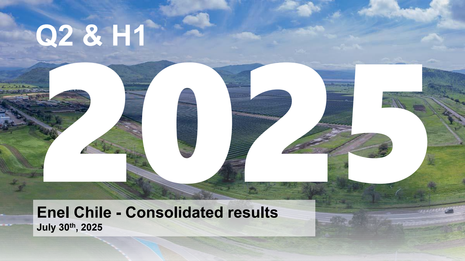 Enel Chile's Q2 2025 Slide Deck