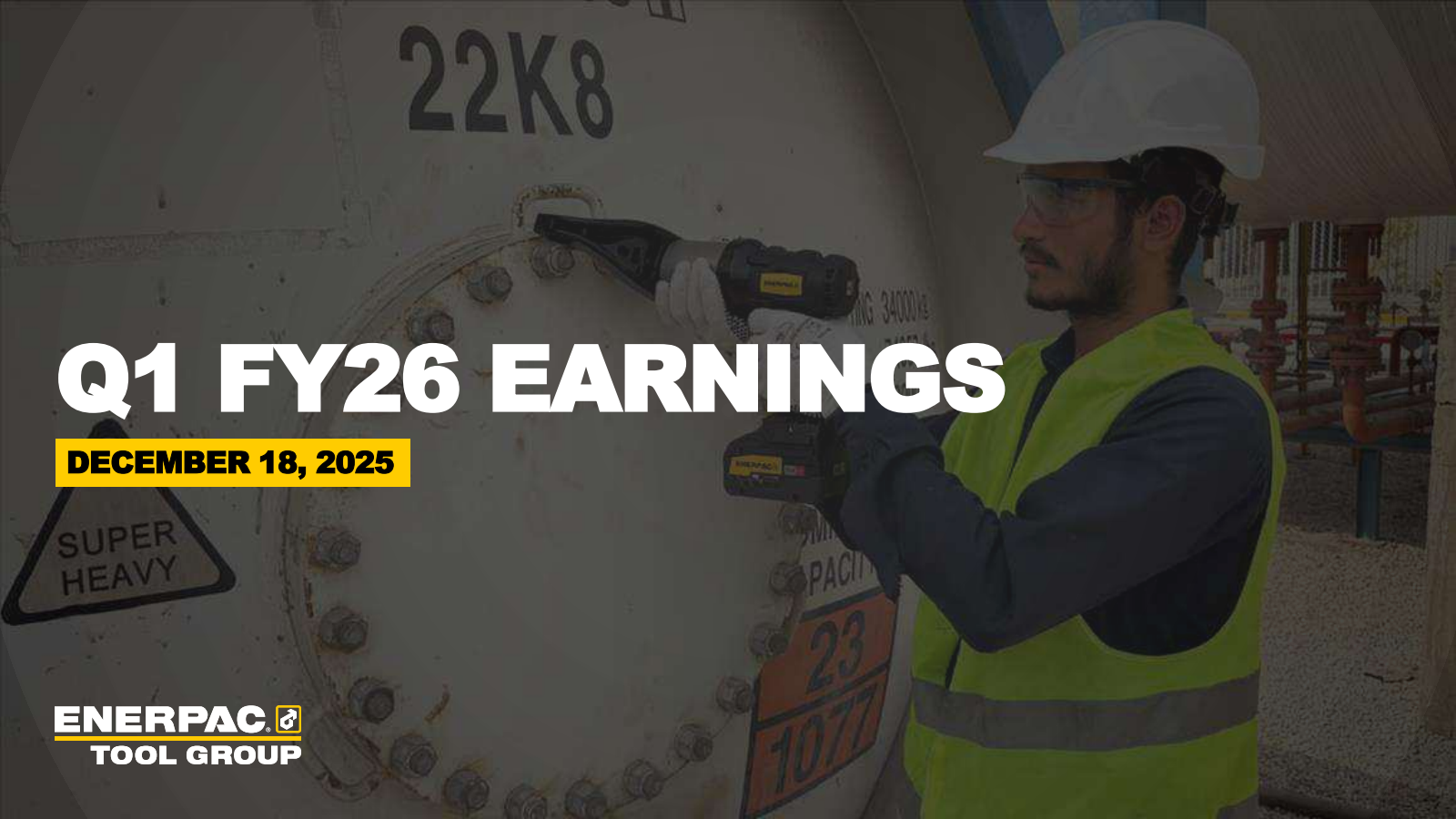Enerpac Tool Group's Q1 2026 Slide Deck
