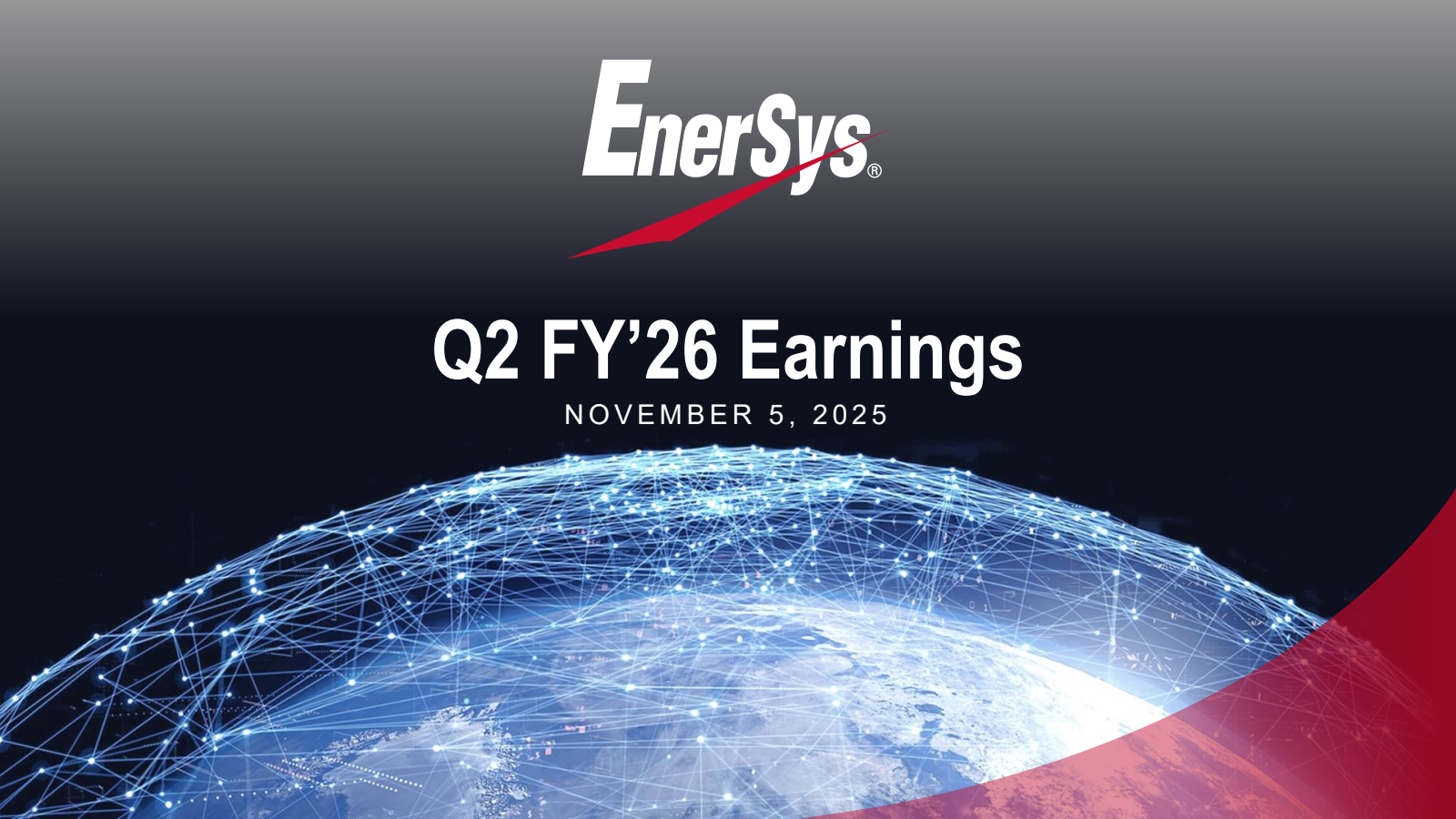 Enersys' Q2 2026 Slide Deck