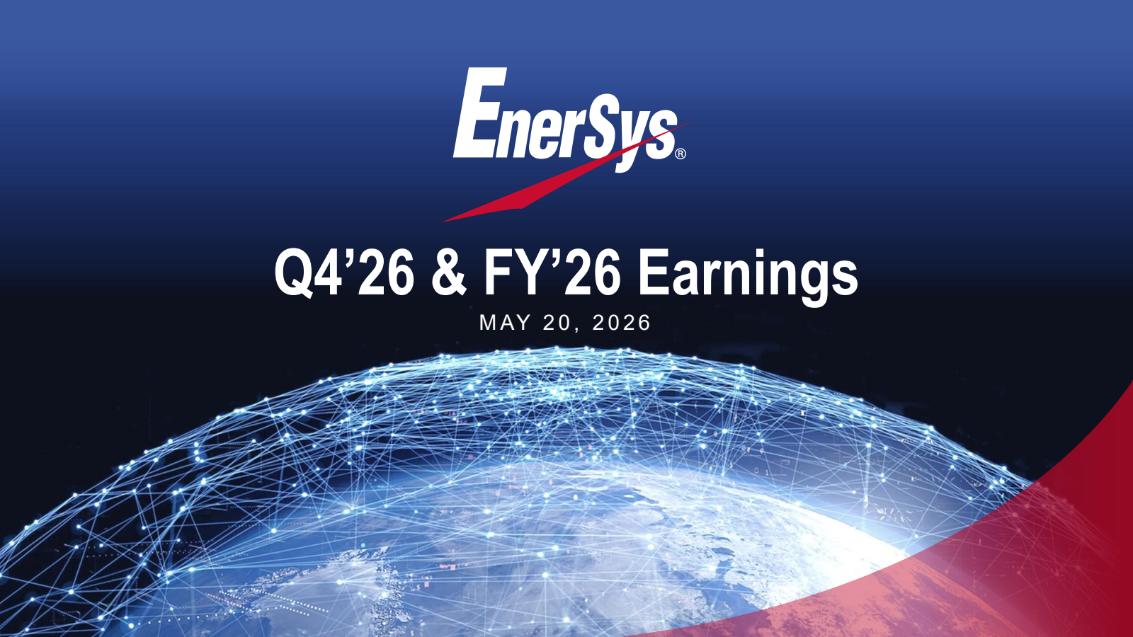 Enersys' Q4 2026 Slide Deck