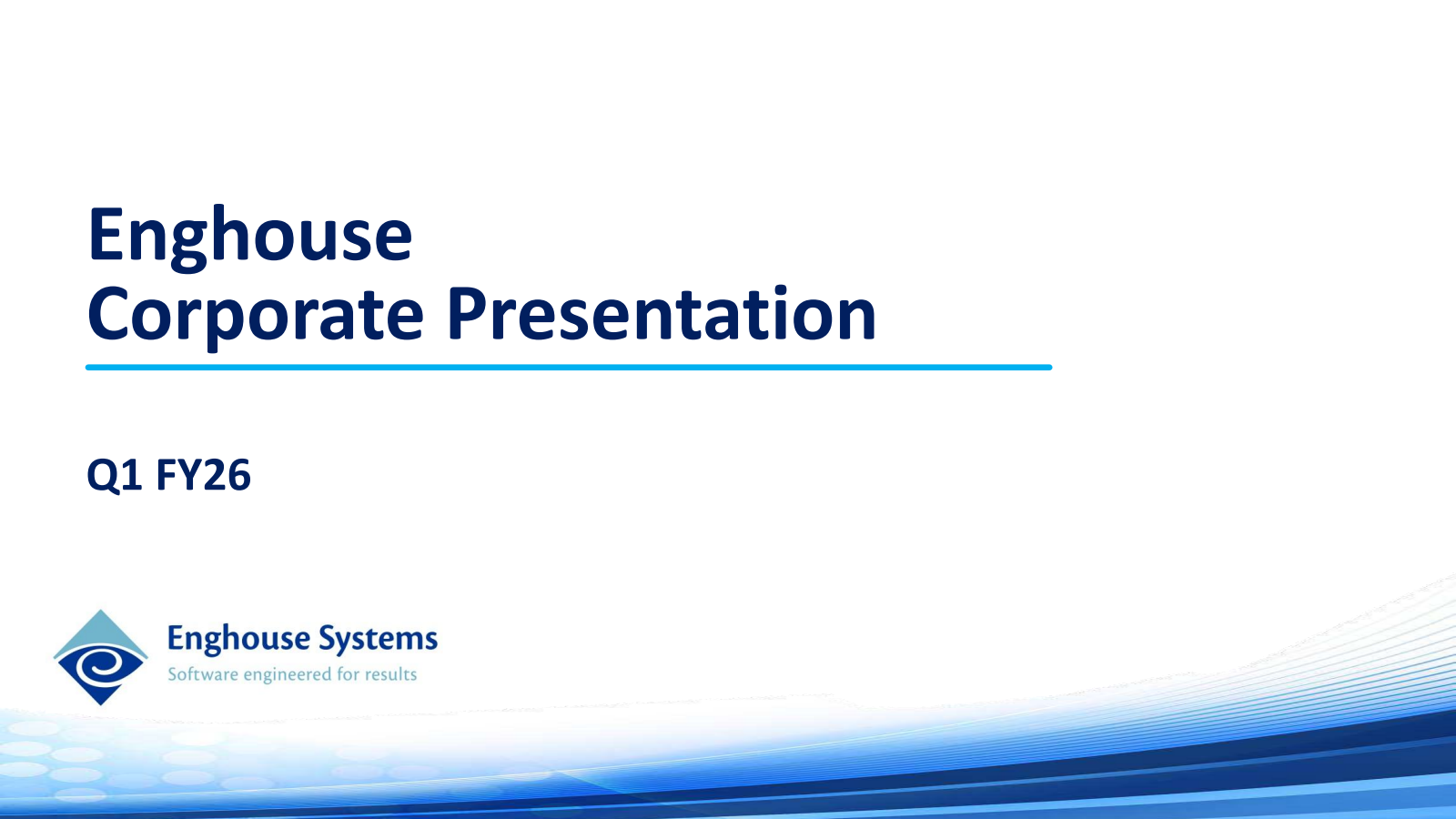 Enghouse Systems' Q1 2026 Slide Deck