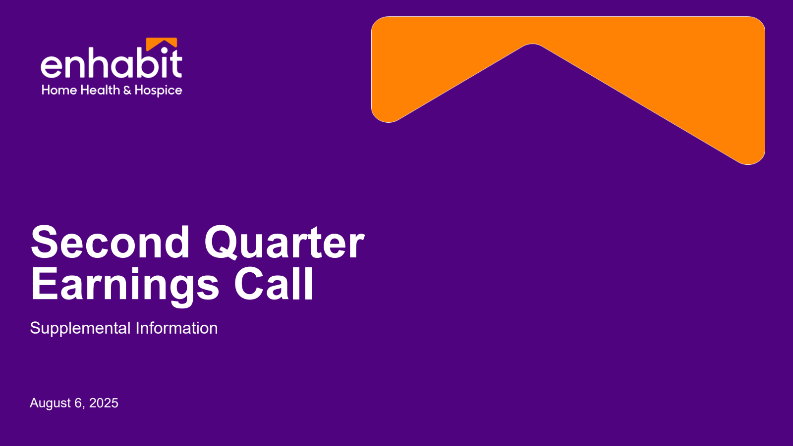 Enhabit's Q2 2025 Slide Deck