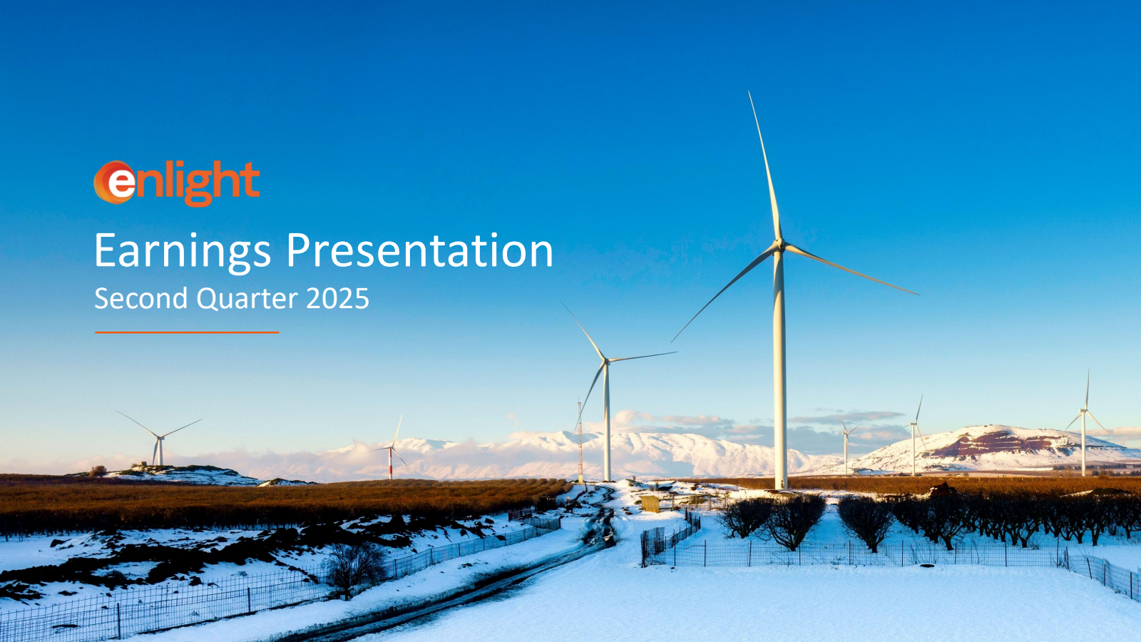 Enlight Renewable Energy's Q2 2025 Slide Deck