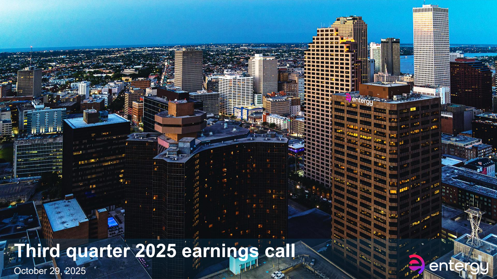 Entergy's Q3 2025 Slide Deck