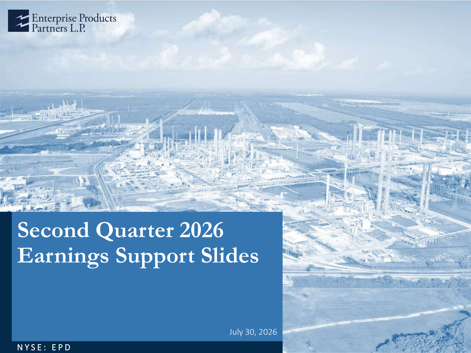 Enterprise Products Partners' Q2 2026 Slide Deck