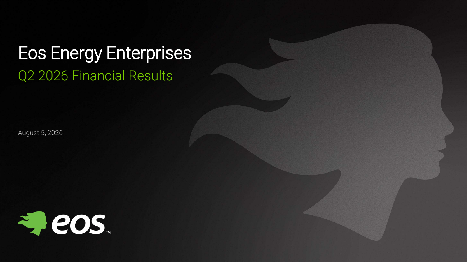 Eos Energy Enterprises' Q2 2026 Slide Deck