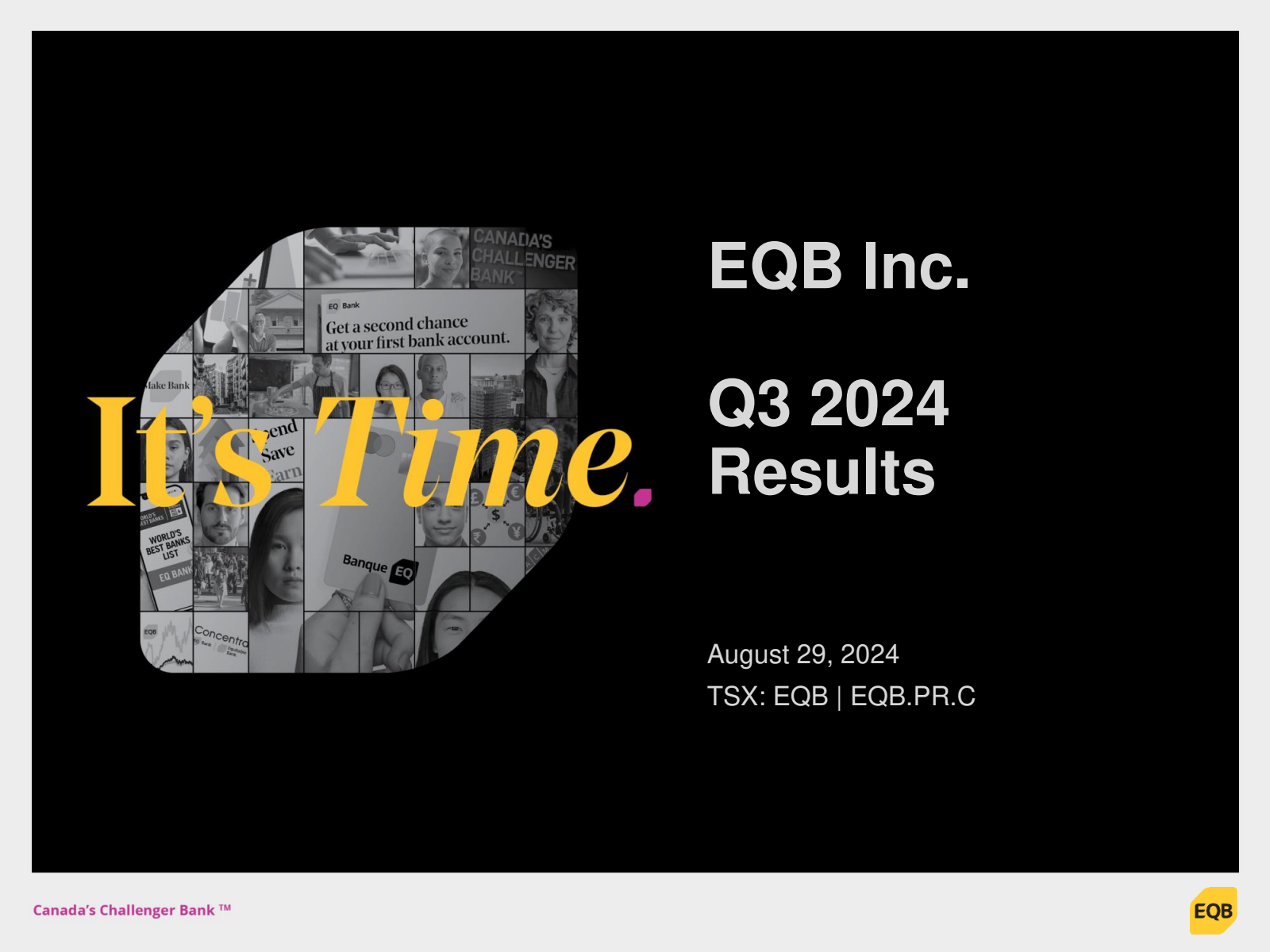 EQB's Q3 2024 Slide Deck