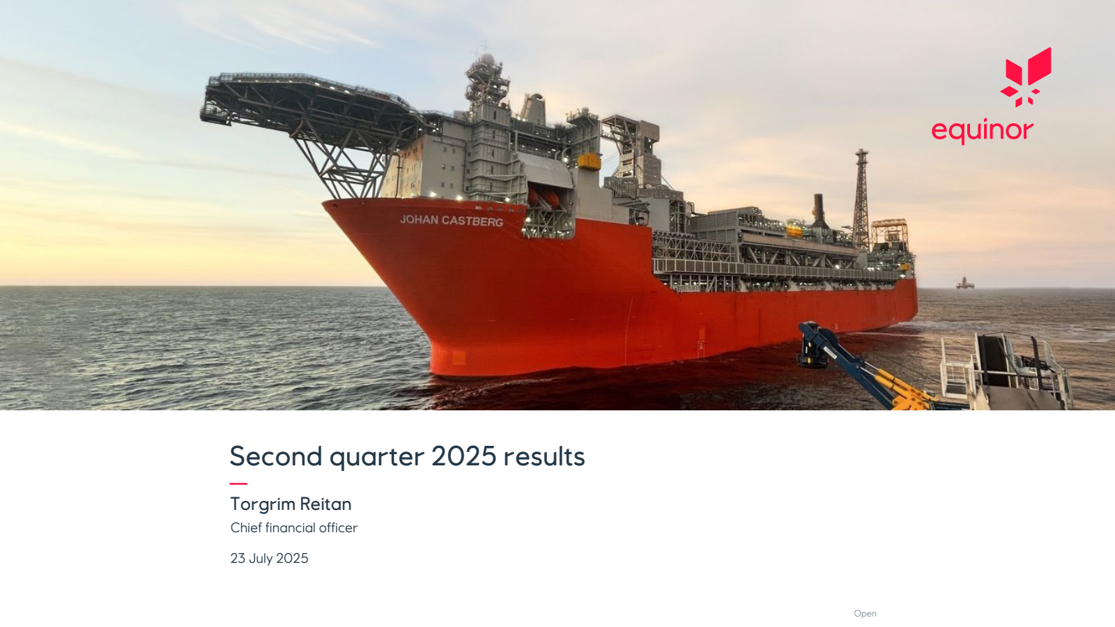 Equinor ASA's Q2 2025 Slide Deck