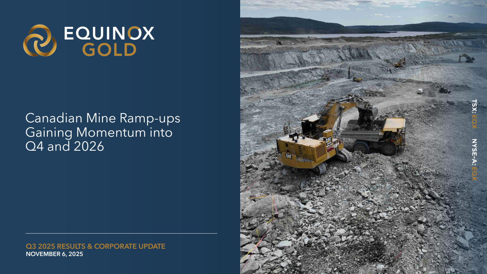 Equinox Gold's Q3 2025 Slide Deck
