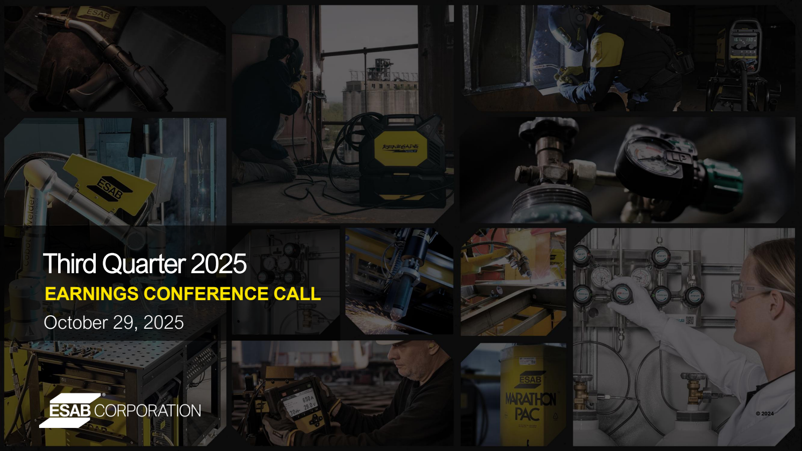 ESAB's Q3 2025 Slide Deck