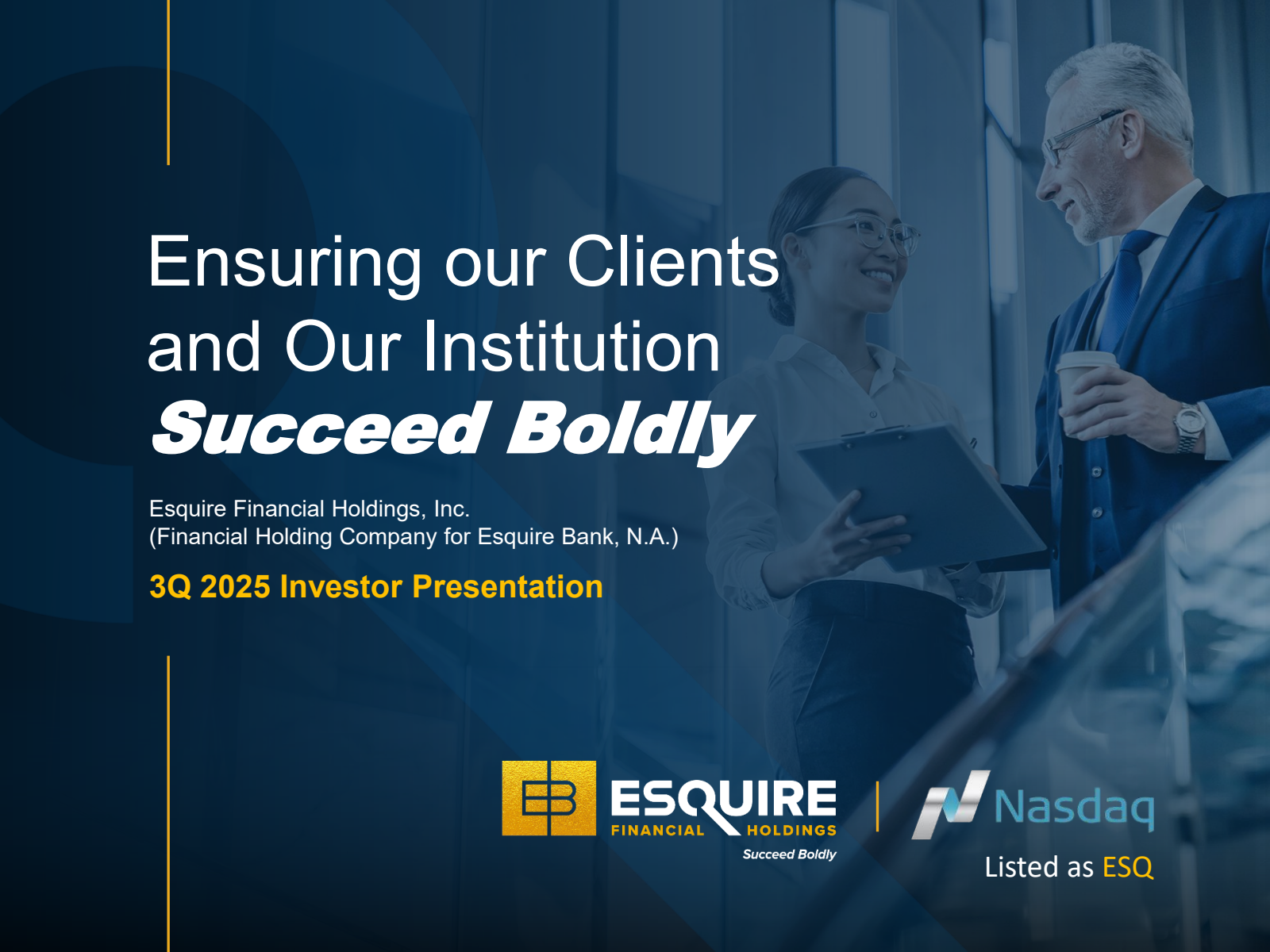 Esquire Financial's Q3 2025 Slide Deck