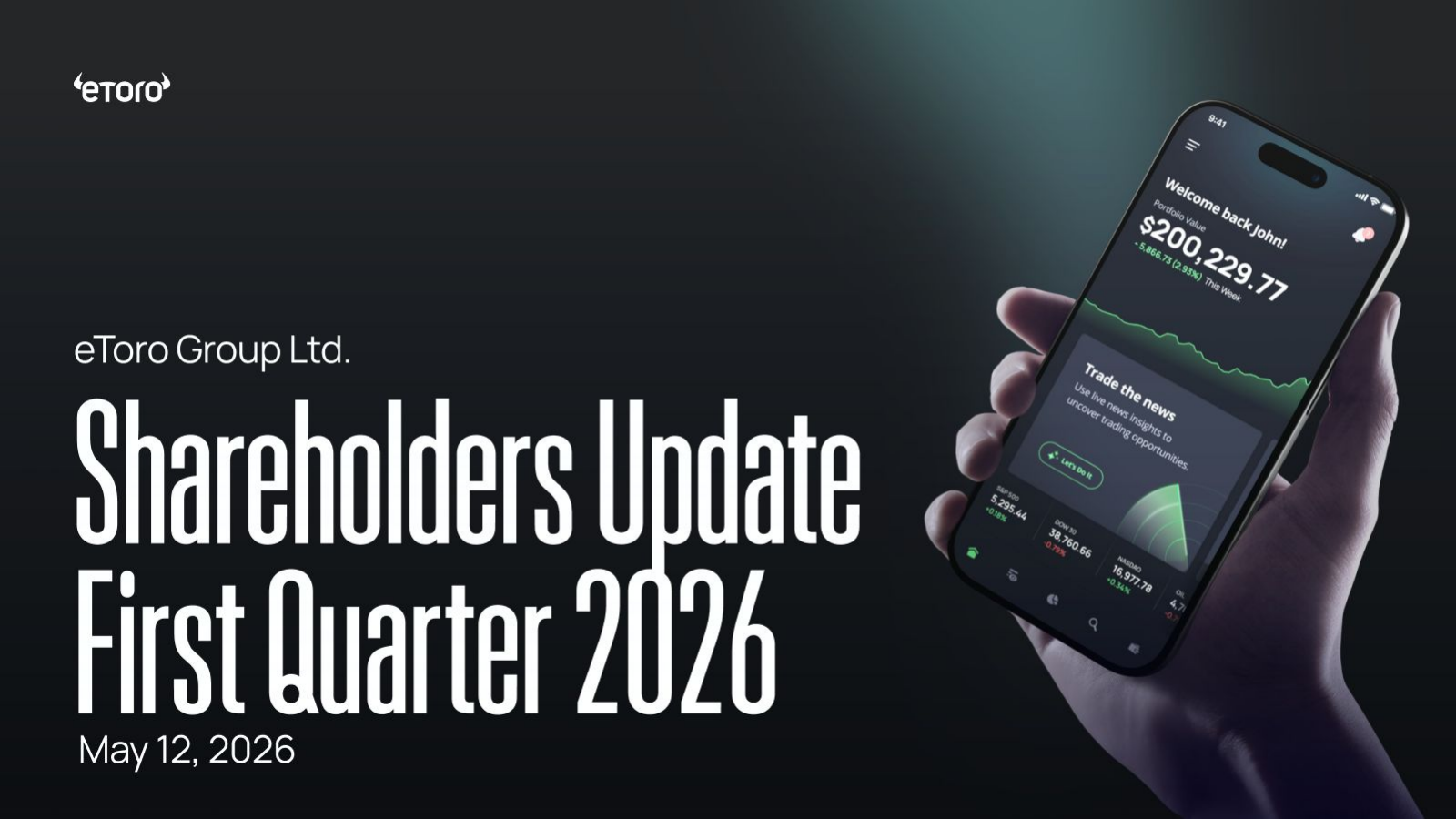 eToro Group's Q1 2026 Slide Deck